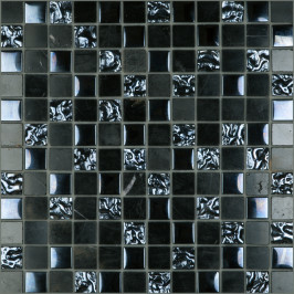 Mosaïque sur filet | 30.5x30.5 cm | Tilestone Leeds Black mosaique en pierre naturelle, carrelage mosaique, noir, carrelage sur filet, salle de bain, douche, Tilestone